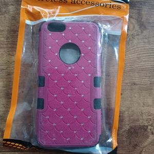 Iphone 6 pink case w/ crystals